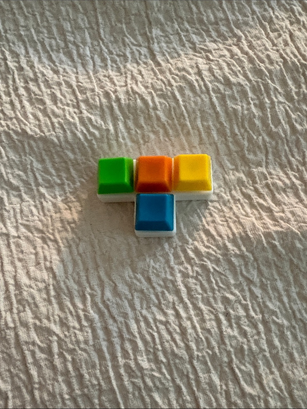 Kids Colorful Press-Button Puzzle Toy - Green, Orange, Yellow, Blue